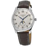 Longines Master Collection Automatic 42mm Silver Dial Brown Leather Strap Men's Watch L2.919.4.78.3 L2.919.4.78.3