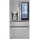 LG LRMVC2306 36 Inch Wide 22.5 Cu. Ft. Energy Star Rated French Door Refrigerator with InstaView and Craft Ice PrintProof Stainless Steel