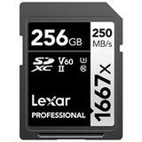 Lexar 256GB Professional 1667x UHS-II U3 SDXC Memory Card