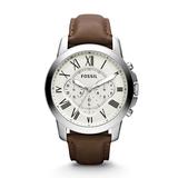 Fossil MEN Grant Chronograph Brown Leather Watch