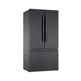 Bosch B36CT80 800 Series 36 Inch Wide 21 Cu. Ft. Energy Star Rated French Door Refrigerator with Home Connect Black Stainless Steel Refrigeration