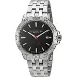 Raymond Weil Men's 8160-st2-20001 Tango Ss Black Dial 300m Swiss Watch