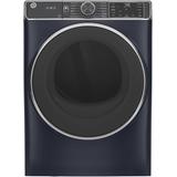 GE GFD85GSPN 28 Inch Wide 7.8 Cu Ft. Energy Star Rated Gas Dryer with Steam and Washer Link Sapphire Blue Laundry Appliances Dryers Gas Dryers