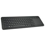 Microsoft� Wireless All-In-One Media Keyboard, 14-15/16"L x 5-5/8"W x 1/5"D, Black, N9Z-00001