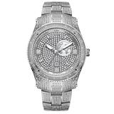 $1325 Jbw Jet Setter Gmt Quartz Diamond Silver Dial Men's Watch J6370b
