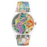 Swatch MoMA Hope II Gustav Klimt, The Watch Multicolour Resin Strap Original Gent Watch GZ349