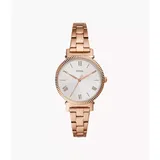 Fossil Women's Daisy Three-Hand Rose Gold-Tone Stainless Steel Watch - Rose Gold