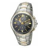 Seiko Men s Coutura Solar Perpetual Chronograph Stainless Steel Case and Bracelet Brown Dial Two-Tone Watch - SSC376