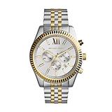 "Michael Kors Men's Lexington Two-Tone Stainless Steel Chronograph Bracelet Watch - Gold/Silver"