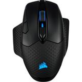 Corsair DARK CORE RGB PRO SE Wireless Gaming Mouse - Optical - Cable/Wireless - Bluetooth/Radio Frequency - 2.40 GHz - Black - USB Type A - 18000 dpi
