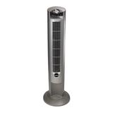 Lasko� Wind Curve� Tower Fan with Remote Control and Fresh Air Ionizer, 42"H x 13"W x 13"D, Platinum