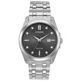 Citizen Eco-drive Men's Corso Diamond Accent Gray Dial 41mm Watch