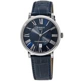 Tissot Carson Premium Blue Dial Leather Strap Men's Watch T122.407.16.043.00 T122.407.16.043.00