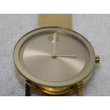 Movado Mens Bold Gold Dial Gold Tone 100% Authentic 3600588