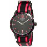 Tissot Quickster Unisex Black And Hot Pink Nylon Watch -
