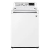 LG WT7305C 27 Inch Wide 4.8 Cu. Ft. Energy Star Rated Top Loading Washer with TurboWash White Laundry Appliances Washing Machines Top Loading Washing