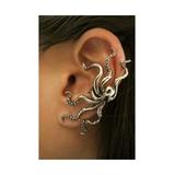 Bronze Octopus Ear Cuff Earring Jewelry Tentacle Christmas Gift Stocking Stuffer Kraken