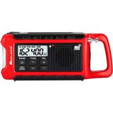 Midland E+Ready Compact Emergency Crank Radio, 7- 9/100"W x 2-7/25"D x 4-22/25"H, Red