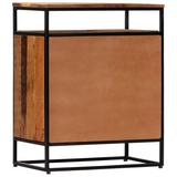 Loon Peak® Side Cabinet 23.6"X13.8"X29.9" Solid Reclaimed Wood & Steel in Brown, Size 29.9 H x 23.6 W x 13.8 D in | Wayfair