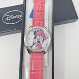 Disney Accessories | Disney Minnie Mouse Pink Watch Nip | Color: Pink/White | Size: Os