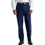 Haggar Clothing Company Men's Classic Fit Flat Front Basketweave Suit Seperate Pant, Blue, 40 X 30