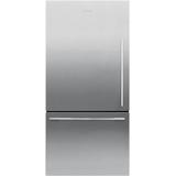 Fisher & Paykel 32 Inch & Paykel Series 5 Contemporary 32" Freestanding/Built In Counter Depth Bottom Freezer Refrigerator RF170WDLX5N