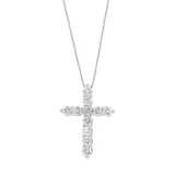 Effy® Women's Lab Created 14K White Lab Grown Diamond Pendant Necklace, 16 in