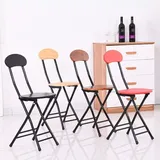 Folding stool home dining chair stool back chair training chair student dormitory chair simple