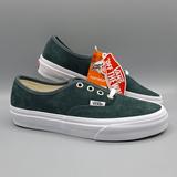 Vans Shoes | New Vans Authentic Pig Suede Darkest Spruce Green And White Women's Size 6 | Color: Green/White | Size: 6