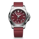 Victorinox Swiss Army I.n.o.x. Red Dial Red Rubber Men's Watch