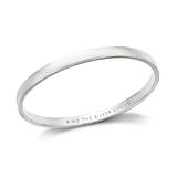 Kate Spade New York Silver-Tone "Find The Silver Lining" Message Bangle Bracelet