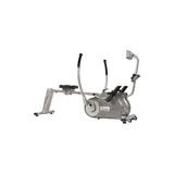 Sunny Health & Fitness Full Motion Magnetic Rowing Machine With Lcd Monitor, Gray