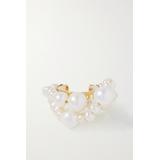Completedworks - Cumulus Gold Vermeil Pearl Ear Cuff - one size