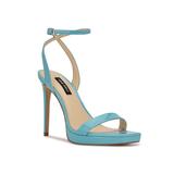 Nine West Zadie Platform Sandal | Women's | Light Blue | Size 8 | Heels | Sandals | Ankle Strap | Platform | Stiletto