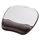 Fellowes Memory Foam Mouse Pad Black, Silver