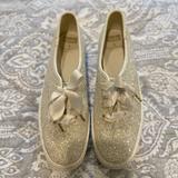 Kate Spade Shoes | Kate Spade Wedding Platform Sparkle Sneakers Size 9.5 | Color: White | Size: 9.5