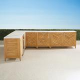 Westport Outdoor Kitchen Tailored Covers - Sand, Modular, Open Shelf Cabinet - Frontgate