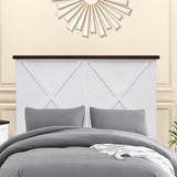 Cottage Creek Nashville Wood Headboard Wood in White, Size 58.0 H x 65.5 W in | Wayfair A001-1228