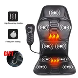 Electric Car Massage Chair Neck Back Massager Pad Heating Vibrating Body Massage Cusion Home Car