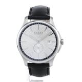Gucci Accessories | Gucci Watch, Men's Swiss G-Timeless Black Diamante Leather Strap 40mm Ya126313 | Color: Black/Silver | Size: Os