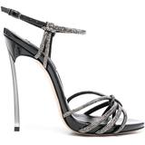 Crystal-embellished 135mm Heel Sandals - Black - Casadei Heels