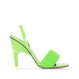 Rem 105 Slingback Leather Sandals - Green - The Attico Heels