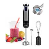 Commercial Chef Immersion Blender, Stainless Steel in Black, Size 15.0 H x 2.16 W x 2.16 D in | Wayfair CHIB50B