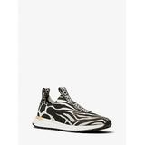 Michael Kors Bodie Logo Tape Printed Mesh Slip-On Trainer Black 8
