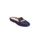 Extra Wide Width Women's The Cali Mule by Comfortview in Navy (Size 8 WW)