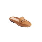 Extra Wide Width Women's The Cali Mule by Comfortview in Camel (Size 8 1/2 WW)