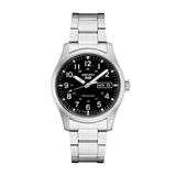 Mens Seiko 5 Sports Stainless Steel Black Dial Watch - SRPG27