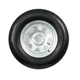 eCustomrim Radial Trailer Tire Rim ST205/75R15 15 5 Lug Wheel Galvanized Spoke