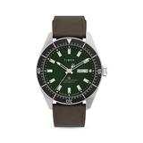 Waterbury Stainless Steel & Leather Strap Watch