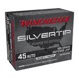 Winchester Silvertip 45 Automatic Ammo - 45 Auto 185gr Defense Jacketed Hollow Point 200/Case